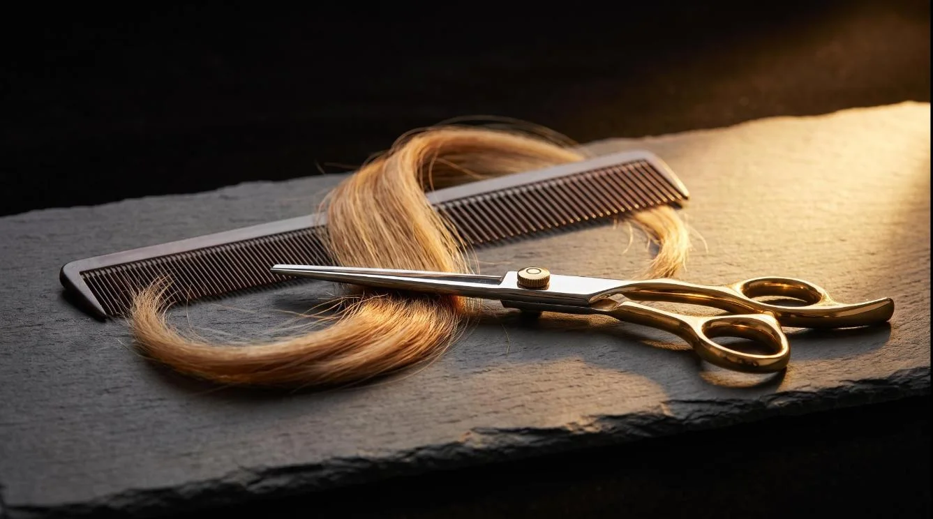 Illustration for the HairBiba article: What a mobile hairdresser in Cambridgeshire actually does (and what to expect from a home visit)